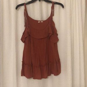 Red clay tank top